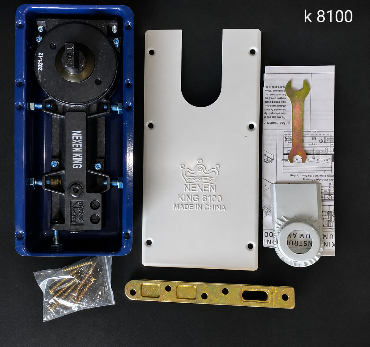 Glass door hinge K-8100