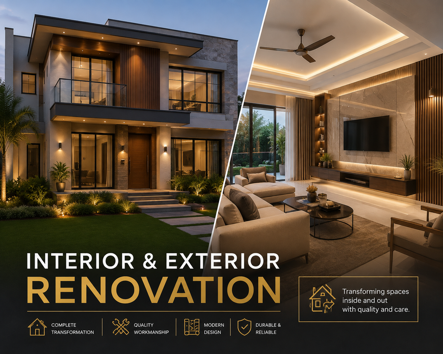 Interior & Exterior  renovation