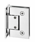 Shower door hinges wall to glass